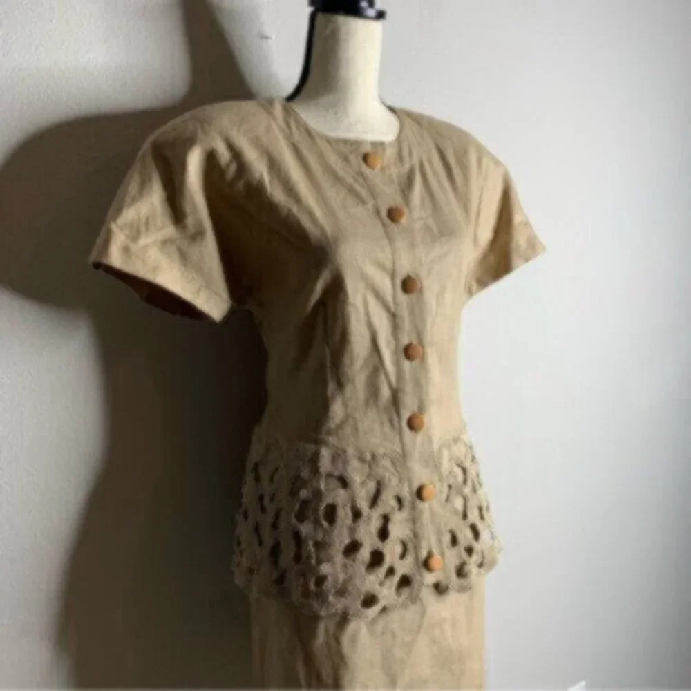 Pia Rucci Vintage Two Piece Skirt Suit Set